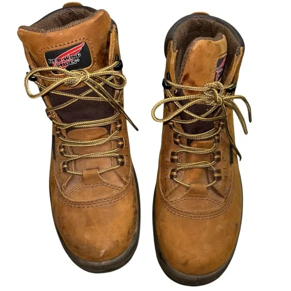 Red Wing 2327 Steel Toe Water Proof Oil Resistant Work Boots Women’s 7.5 Sturdy - Picture 9 of 16